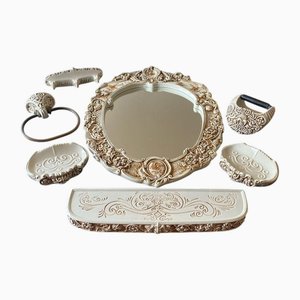 Set da bagno antico, anni '60, set di 7