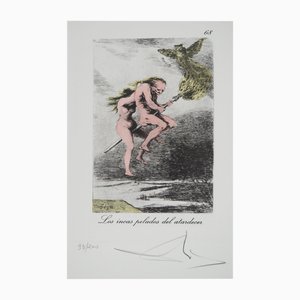 Salvador Dali, The Flying Broom, Original Engraving
