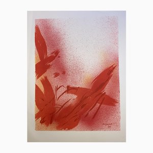 Jean Bazaine, Monograph in Red, 1975, Lithograph