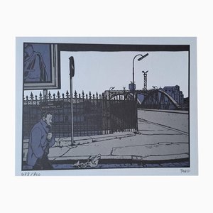 Lámina artística Jacques Tardi, Rue Ulysse Trelat
