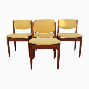 Vintage Danish Dining Chairs attributed to Finn Juhl for France & Søn, 1960s, Set of 4