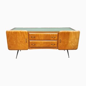 Italian Glossy Sideboard, Dresser or Credenza, 1950s