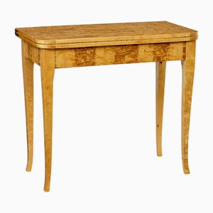 19th Century Swedish Burr Birch Tea Table