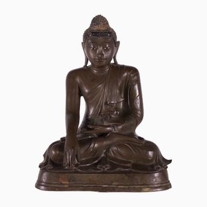 Mandalay Era Burmese Bronze Buddha