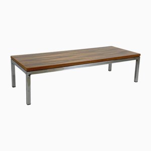 Mid-Century Rosewood and Chrome Coffee Table from Merrow Associates, 1960s