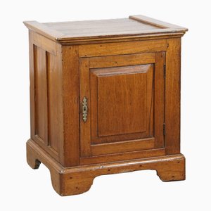 Antique English 1-Door Cabinet or Side Table, Mid- to Late 19th Century