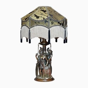 Late 19th Century Brass Oil Table Lamp