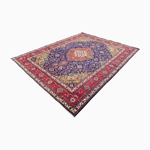Handgeknüpfter persischer Vintage Täbriz Teppich aus Wolle, Iran, 1960er