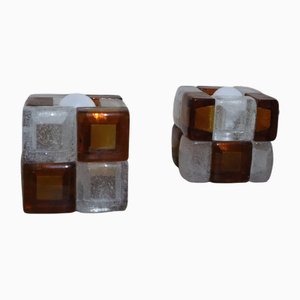 Mid-Century Murano Glass Lamps by Albano Poli for Poliarte, 1970s