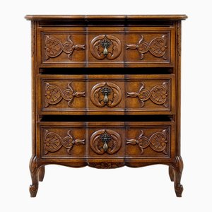 Mid-Century Carved Oak Small Chest of Drawers by Bodafors, 1960s