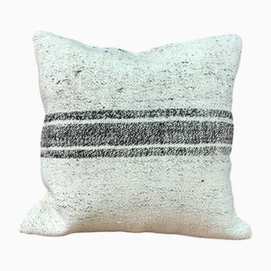Housse de Coussin Stipe Blanche, 1950s