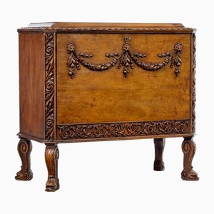 Mid 20th Century Rococo Revival Carved Walnut Chest of Drawers, 1940s