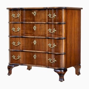 Commode à Tiroirs Renouveau Baroque en Noyer, 1950s