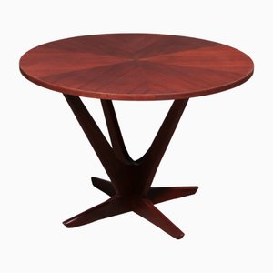 Jensen Kubus Radial Teak Coffee Table by Georg Jensen, Denmark, 1960s