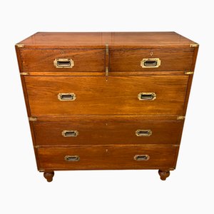 Cajonera victoriana de teca, 1890