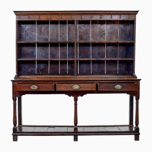 Early 19th Century Welsh Oak Dresser and Rack, 1815