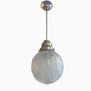 Art Deco Hänge- / Deckenlampe von Boule Genet & Michon, Frankreich, 1930er