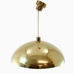Large Mid-Century Brass Pendant Lamp from Bergboms, 1960s