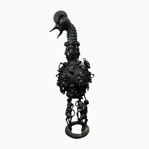 Cameroonian Artist, Aquamanille Royal Bamoun Sculpture, Pre-1800s, Bronze