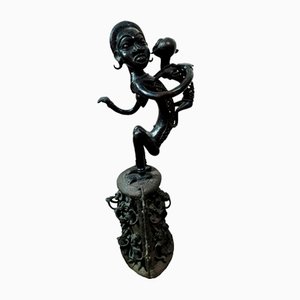 Artiste Camerounais, Maternité Sculpture Tikar, Avant 1800, Bronze