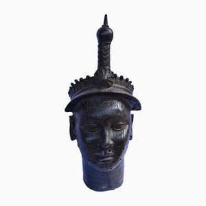 Ife Bini / Edo Artista nigeriano, Testa, Pre-1800, Bronzo