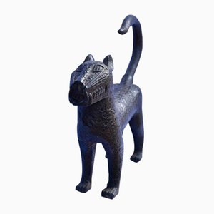 Nigerian Kingdom of Benin Artist, Leopard, Pre-1800s, Bronze