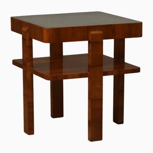 Mid-Century Modern Square Walnut Side Table, 1960s
