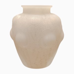 Vaso in vetro bianco di René Lalique per Lalique, 1926