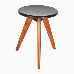 Industrieller Bauhaus Hocker aus Bakelit, 1950er