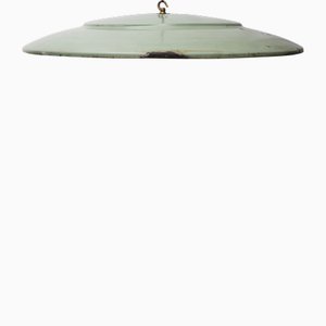 Lampada a sospensione grande Mid-Century moderna industriale smaltata di Philips, Paesi Bassi
