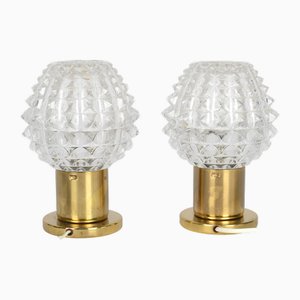 Mid-Century Bedside Lamps from Kamenicky Senov, 1970s, Set of 2