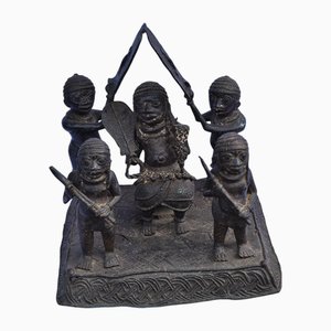Nigerian Ife Artist, Royal Fresco, Large Bronze