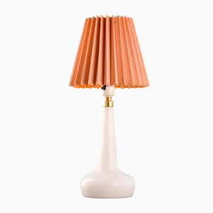 Lampada da tavolo nr. 311 in vetro bianco opalino di Esben Klint per Le Klint, anni '60