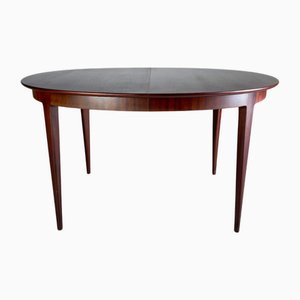 Mid-Century Extendable Dining Table in Dark Wood, 1960s
