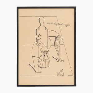 Max Ernst, Fiat Modes - Pereat Ars, Print, 1970, Framed