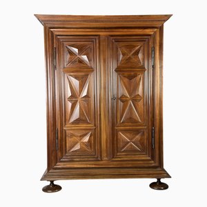 Burgundy Walnut Wardrobe, 1700s