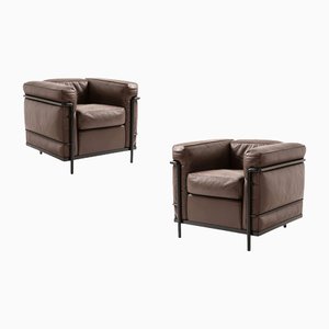 Set of Grand Comfort Armchairs by Le Corbusier