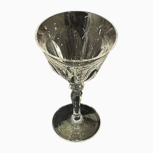 Copas de vino talladas de cristal claro de Peill & Putzler, Alemania, años 70