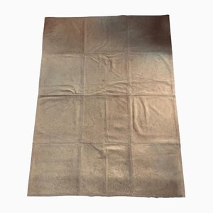 Postmodern Blond Leather Cow Rug, Italy, 1990s