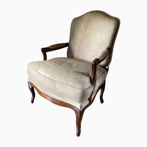 Postmodern Blond Cow Leather Armchair, Italy, 1990s