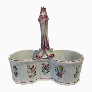Porcelain Cruet with Floral Decor by Richard Ginori, Italy, 18th Century