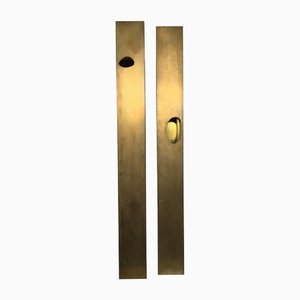 Roberto Vecchione, The Skyscrapers Abstract Sculptures, 1998, Brass, Set of 2