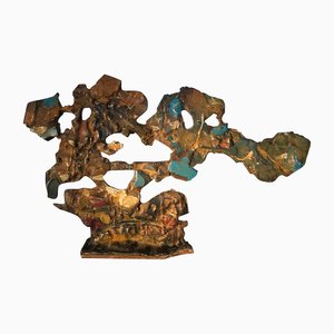 Postmodern Abstract Bronze Sculpture, Italy, 1985
