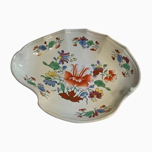 Mid-18th Century Porcelain Hand Painted Tulip Decor Bowl by Richard Ginori, 1750