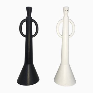 Postmodern Abstract Sculptures by Alessandro Guerriero Portabuono Qua, Italy, 1980s, Set of 2