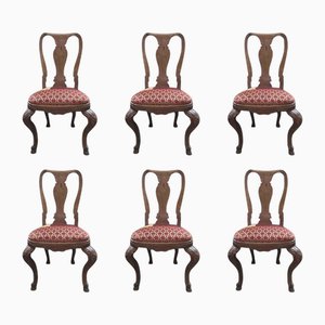 Mid-18th Century Wooden Dining Chairs, Italy, 1770, Set of 6