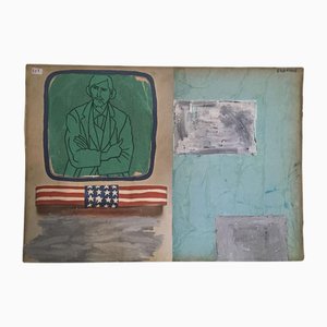 Ermete Lancini, Abstract Collage, 1960s, Mixed Media