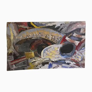 Ermete Lancini, Biennale Venedig, 1954, Öl auf Papier