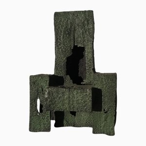 Italian Cast Iron Abstract Sculpture by Urano Palma, 1985