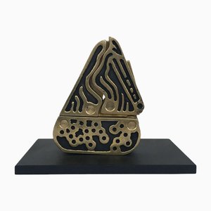 Bruno Chersicla, Abstract Alambicco / Still Kinetic Sculpture, 1980, Painted Metal